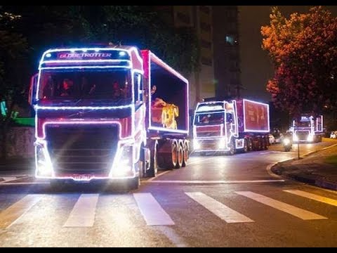 Caravana iluminada de Natal da coca cola, campinas- SP 2017