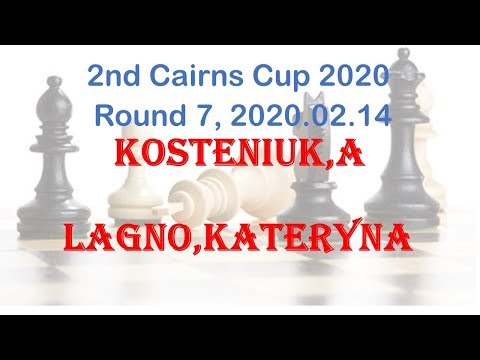 Kosteniuk,A - Lagno,Kateryna, 2nd Cairns Cup 2020, Round 7