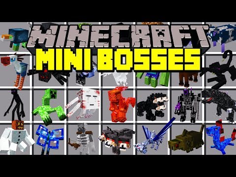 MooseMods - Minecraft MINI-BOSSES MOD! | FIGHT AND SURVIVE OVERPOWERED MINI BOSSES! | Modded Mini-Game