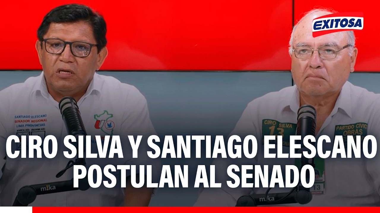 🔴🔵 Ciro Silva y Santiago Elescano postulan al Senado Nacional: Estas son sus propuestas