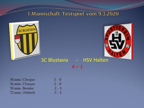 1.Mannschaft Testspiel SC Blustavia - HSV Halten