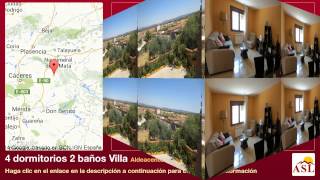 preview picture of video '4 dormitorios 2 baños Villa se Vende en Aldeacentenera, Caceres, Spain'