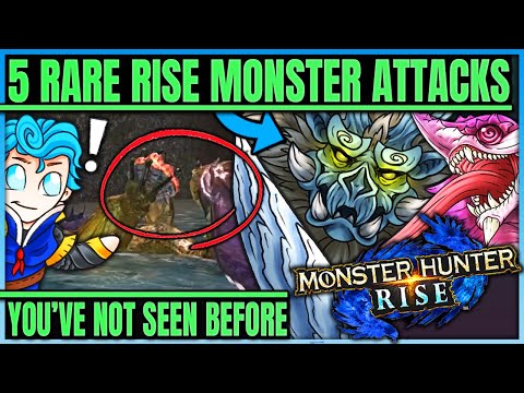 5 Monster Attacks You Didn't Know About - Secret Monsters & Rare Interactions - Monster Hunter Rise!