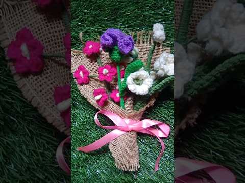 Crochet Flower bouquet l Dhriti crafts