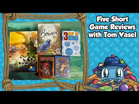 Five Short Game Reviews - with Tom Vasel
