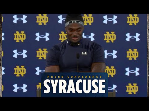 Syracuse Postgame Press Conference (11.22.25) | Notre Dame Football