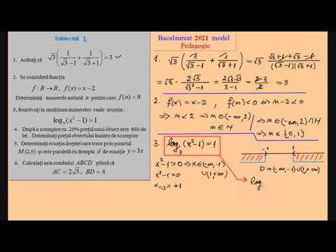 Bacalaureat 2021 - Model Oficial (Pegadogic)