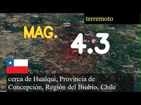 Terremoto cerca de Hualqui, Provincia de Concepción, Región del Biobío, Chile actualizaciones en vi