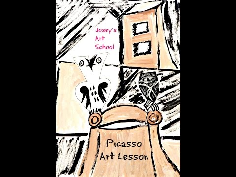 Joseys Art School Episode #91 Picasso Art Lesson Picasso Owls Kids Art Lesson