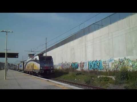 E474.103 Rail One + Casse Mobili "Stante Logistics", in transito a Roma Tiburtina