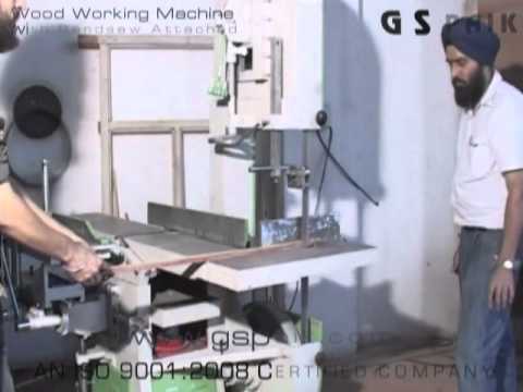 Wood Working Machine with Band Saw Attached