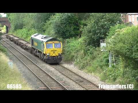 Freightliner Class 66 No. 66585 on 4H67 Crewe Basford Hall - Guide Bridge Yard on 13.07.17 - HD