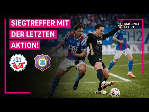 F.C. Hansa Rostock - FC Erzgebirge Aue | Highlights mit Live-Kommentar | 3. Liga | MAGENTA SPORT