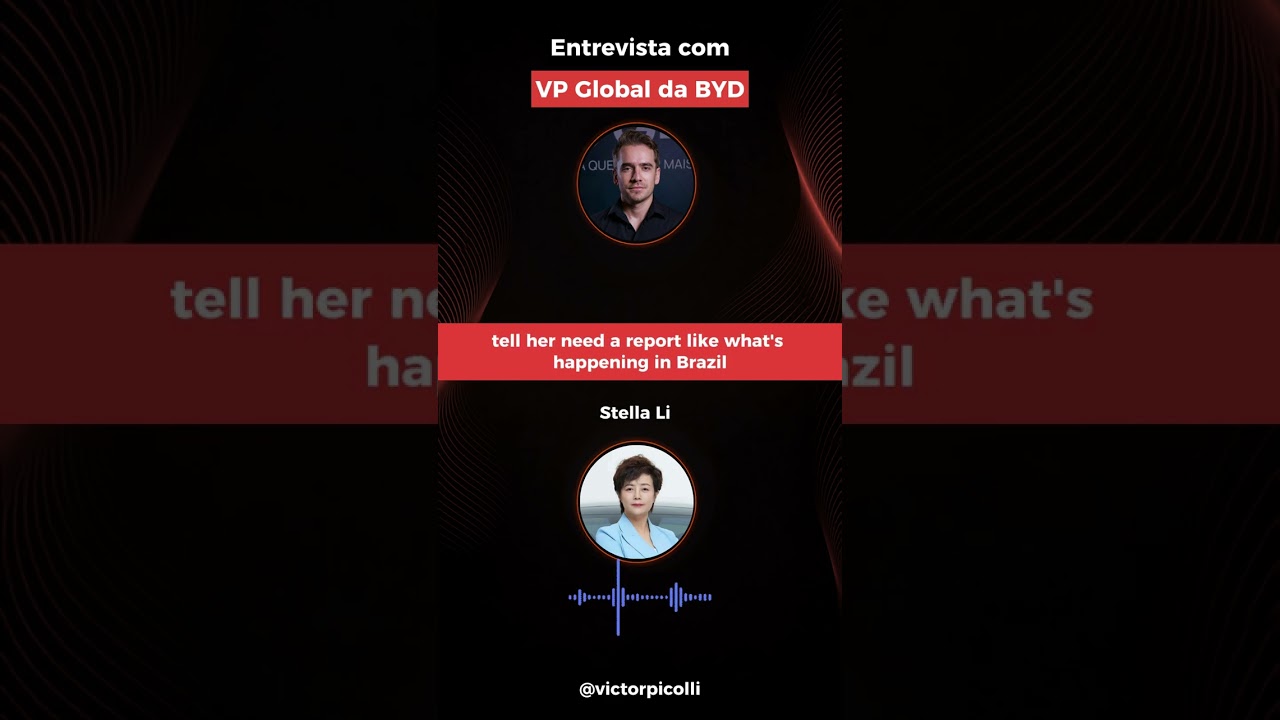 Entrevista com VP Global da BYD - Stella Li