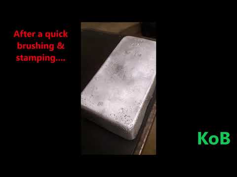 Casting a BIG bar from Aluminum Foil Pans