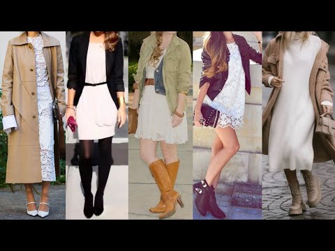 REUTILIZA ROPA DE VERANO en ATUENDOS para OTOÑO INVIERNO  con un VESTIDOS de COLOR BLANCO