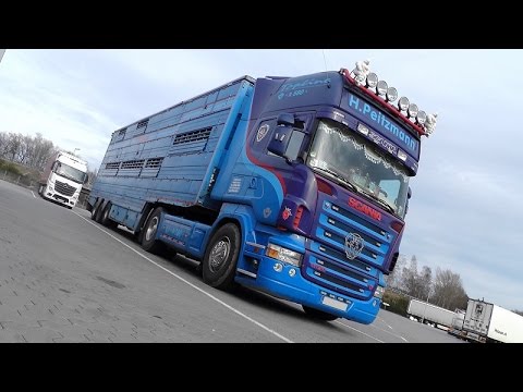 SCANIA V8 - Very loud SOUND Open Pipe !!! [HD]