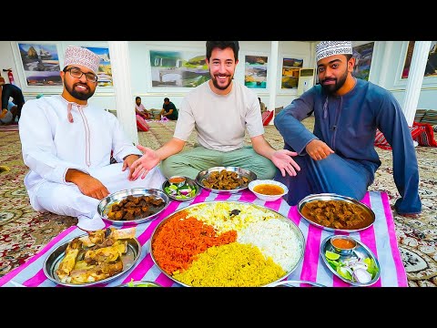 Omani STREET FOOD in Muscat - Camel Curry & Camel HUMP in Oman 🐫 First Day in Oman!