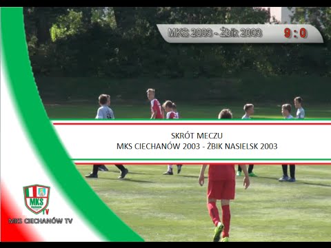 Skrót meczu: MKS Ciechanów 2003 - Żbik Nasielsk 2003 (03.09.2016)