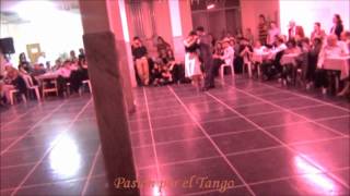 MARIA INES BOGADO y SEBASTIAN JIMENEZ bailando el vals VIEJO VALS en FLOREAL MILONGA