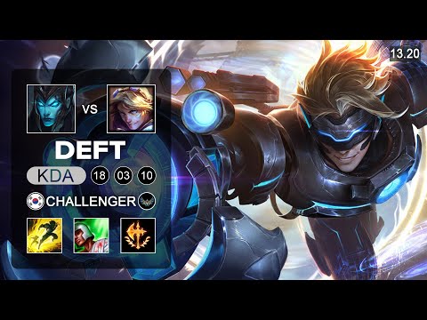 Deft Ezreal vs Kalista ADC - KR Challenger - Patch 13.20 Season 13