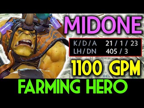 MIDONE Dota 2 [Alchemist] Farming Hero than Creeps
