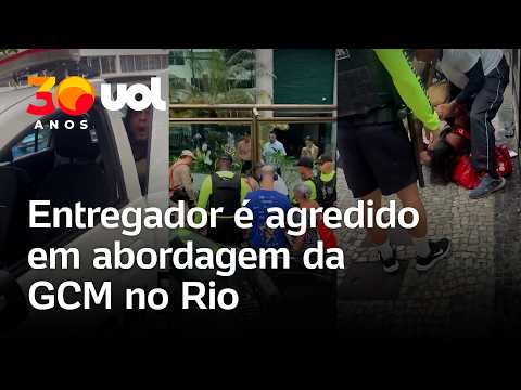 Entregador é agredido e tem celular quebrado em abordagem da GCM no Rio de Janeiro; vídeo