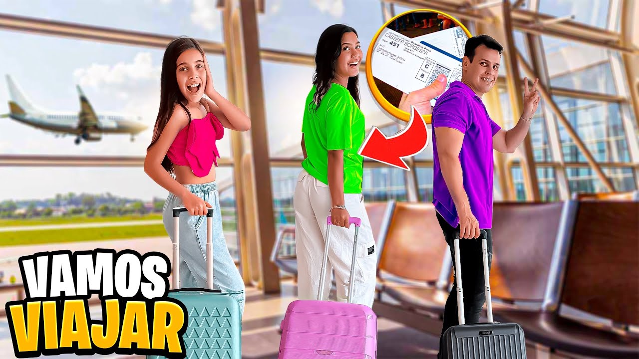 VAMOS VIAJAR DE AVIÃO *ADVINHA QUEM VAI COM A GENTE !