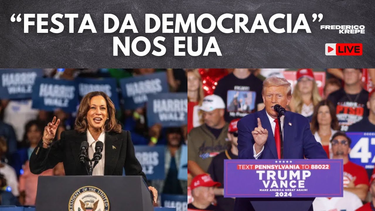 LIVE - "FESTA DA DEMOCRACIA" NOS EUA