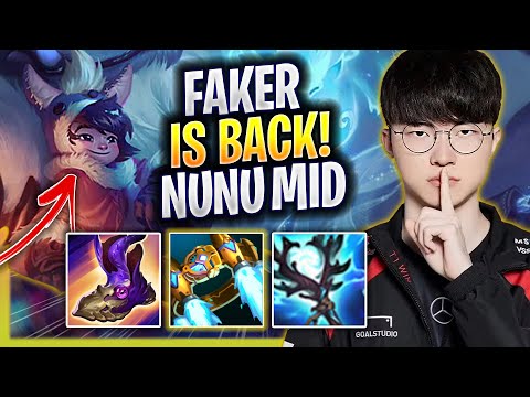 FAKER IS BACK WITH HIS ICONIC NUNU MID! - T1 Faker Plays Nunu MID vs Sion! | Season 2025
