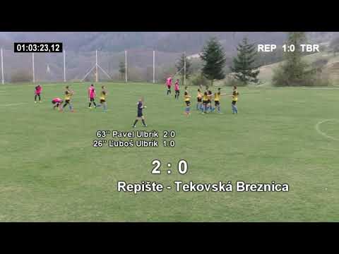 7.4.2019 Repište - Tekovská Breznica 4:0 (1:0) GÓLY