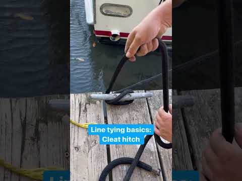 Tying a Cleat Hitch like a Pro in Under 10 seconds -- Simple Boating Knots.