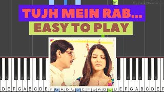 Download lagu Tujh mein Rab Dikhta Hai Piano Tutorial | Notes & Chords | Beginner Friendly | Rab Ne Bana Di Jodi mp3