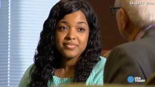 Ebola survivor Amber Vinson gives blood to develop cure
