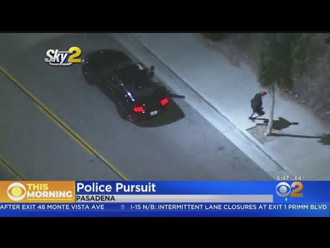 Driver Escapes Into Wash After Leading Police Pursuit Through San Gabriel Valley Video
