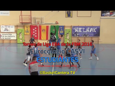 EBA - CASVI vs. ESTUDIANTES.- Semifinal Torneo EBA Fed.Madrid (BasketCantera.TV)