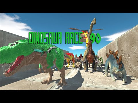 DINOSAUR RACE 90(all units race) - Animal Revolt Battle Simulator