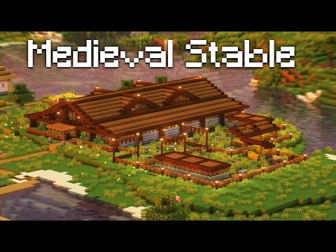 Medieval Stable | FULL TUTORIAL | FREE DOWNLOAD | Timelapse Build