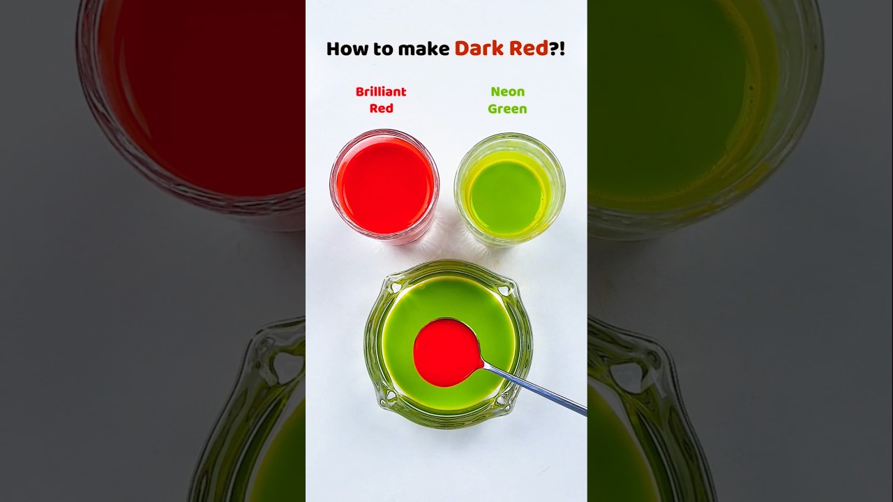 How to make Dark Red?! #colors #oddlysatisfying #watercolor #asmr