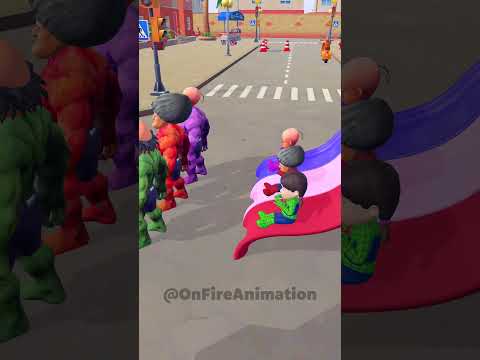 All Family Scary Teacher & Motu Patlu & Squid Doll plays slide! 😅 -  Who will be the first? #funny