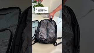 Travel backpack with vacuum compression 🎒 #travelbackpack