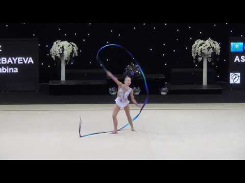 Sabina Ashirbayeva KAZ ribbon final Miss Valentine 2017