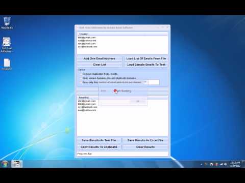 Sort Email Addresses By Domain Name Software