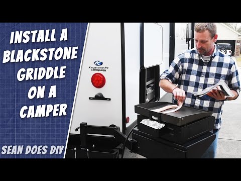 Install a 17" Blackstone Griddle on a Camper Bumper Swing Arm!