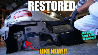 Black Interior Trim Restoration - INSTANT RESULTS!!!!
