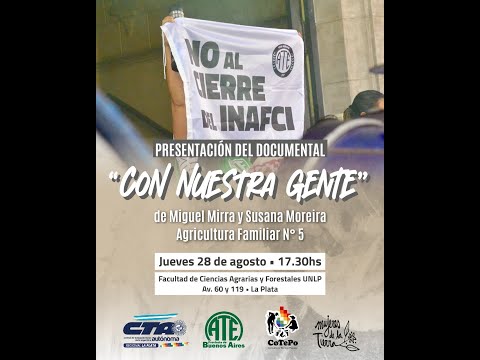 Presentación del documental "Con nuestra gente"
