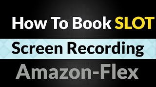 How To Book Slot Amazon-Flex | #amazonflex
