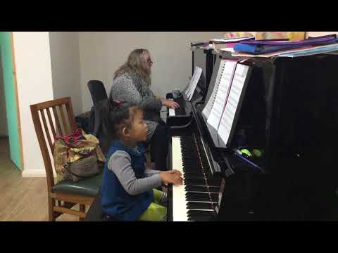 Little Concertino in C - Alexander Peskanov - 4 year old Jasmine