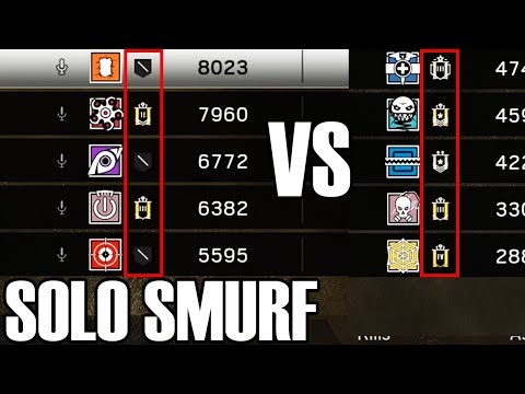 Solo Smurf: Unranked Vs. Ranked - Rainbow Six Siege (White Noise)