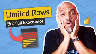 Try limiting rows when creating reporting for big data in Power BI